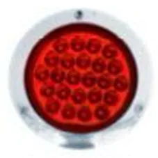 BAS-002RD — Cromado 24 LED · 4″ · 24 LED
